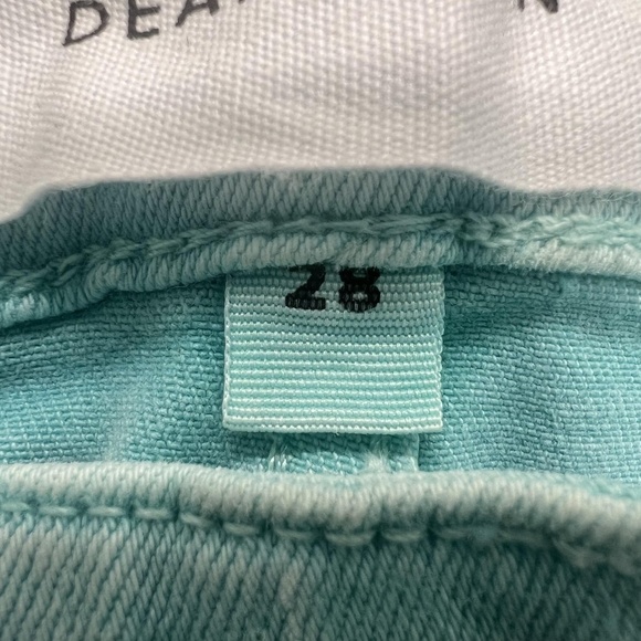 Dear John Shorts Womens 28 Blue Paradise Gigi High Rise Distressed Denim Raw Hem - Picture 5 of 12